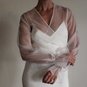 De la Rosa Bridal Blouse - Silk Organza